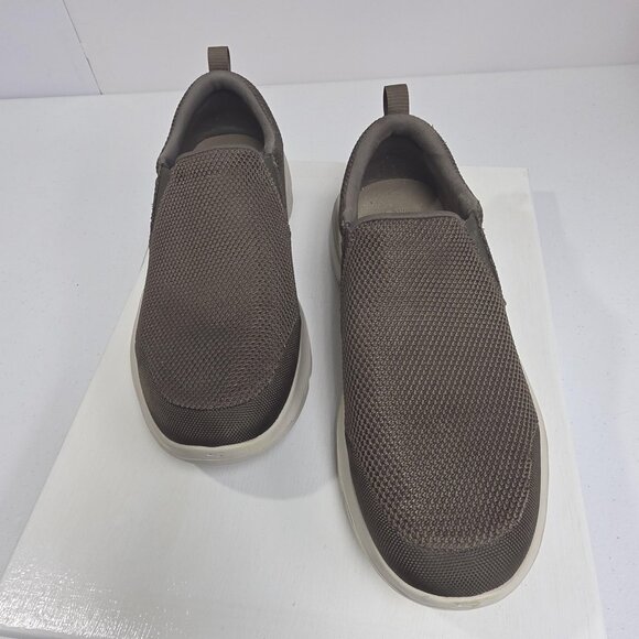 Skechers GOwalk Shoes Mens Size 12 Khaki Brown Slip On Walking ULTRA GO 54738 - Picture 2 of 10
